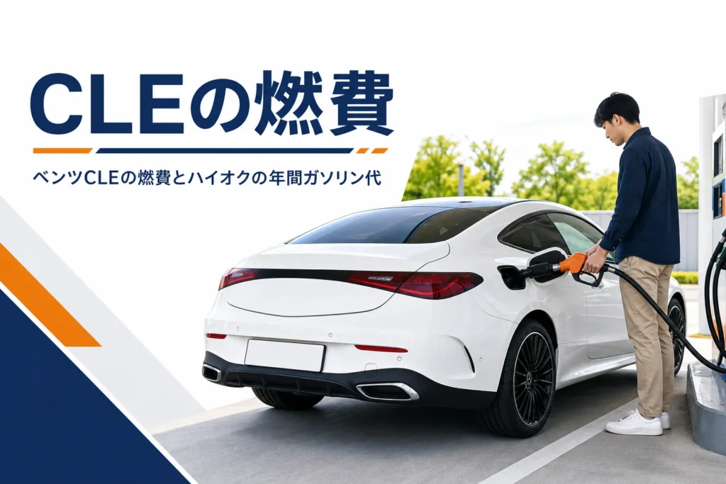 ガソリンスタンドで給油している2ドアクーペ